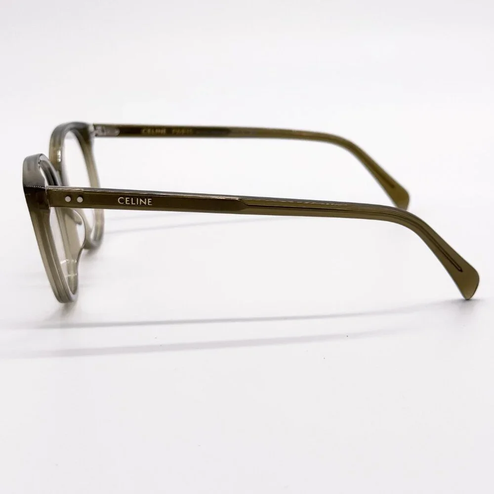 NEW CELINE CL50068I 093 WOMEN CAT EYE KHAKI EYEGLASSES CELINE